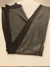 Women  s Hue Leggings Size Small Panel Leatherette NWT
