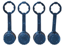 4-Pk REAR VENT CAPS Gasket Tethered Gott Rubbermaid Essence Wedco Briggs Rotopax