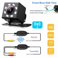 2.4G Wireless Car Reverse Rear View Backup Camera Kit Parking 8 LED Night Vision