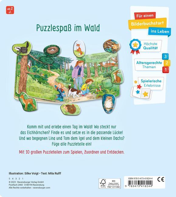 Thumbnail - Mein Großes Puzzle-spielbuch: Wald Mila Rulff Buch 12 S. Deutsch 2023