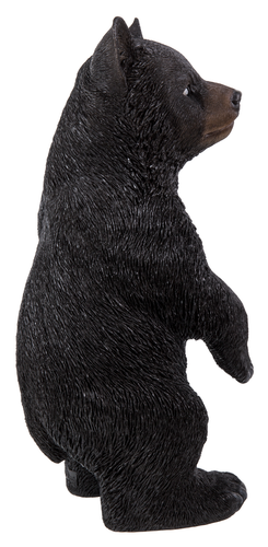 22" H Black Bear Cub Standing Garden Statue Cottage Lodge Decor Wildlife Display - Picture 5 of 7