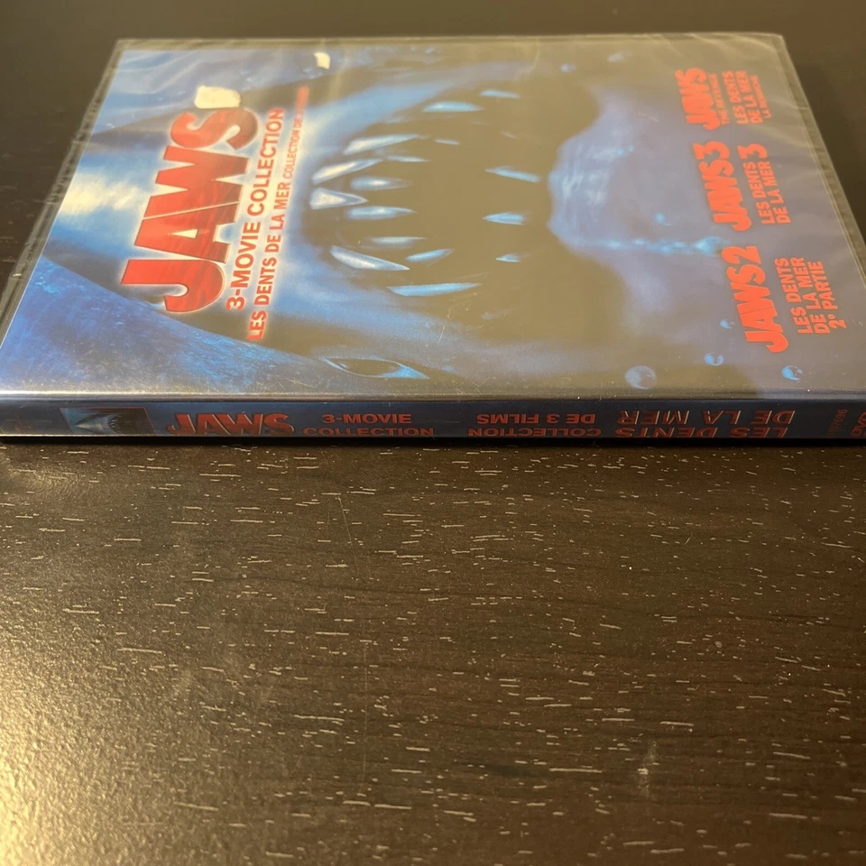 Jaws Trilogy Collection (New DVD) Shark Classic Thriller Deleted Scenes Bonus - Image 3 of 4