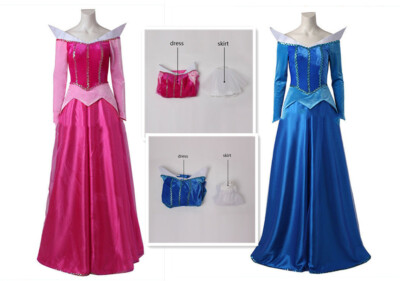 strapless open back dress Custom-made Sleeping Beauty Aurora Dress, Princess Aurora Costume Cosp –  CoserZ