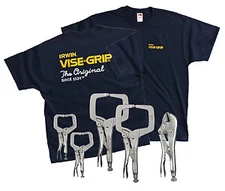 IRWIN Vise Grip  544T 5 Piece Vise Grip Welding Set With Free T-Shirt