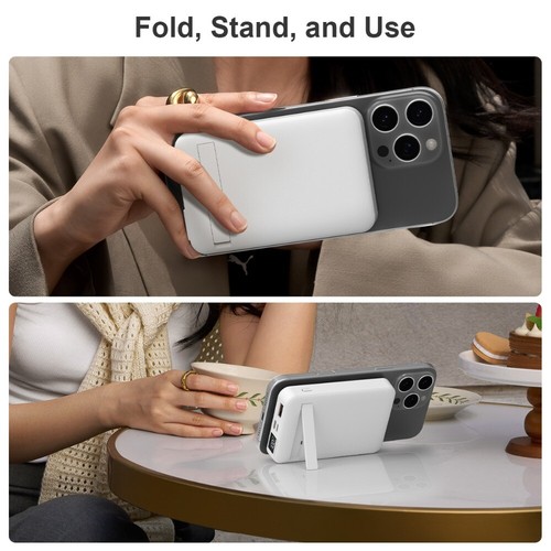 10000mAh Power Bank Magnetic Battery Pack Wireless Charger for iPhone15/14/13/12 - Picture 3 of 10