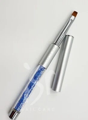 ISR NAIL CARE Kolinskyhaar UV Gelpinsel Gr. 6 Steck-Pinsel Full Cover Nagel Gel Nail Art Blau