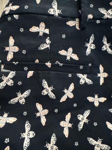 NWT Ann Taylor LOFT Size 6 Navy Blue Bee Print Riviera dress Shorts floral - Picture 3 of 17