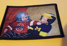 Ohio State Knock Out Michigan Wolverines Sublimation Patch approx 2.5x3.5"