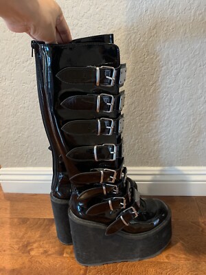 Demonia Platform Boots Size 7 | eBay