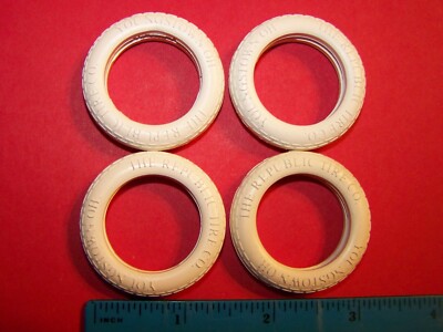 Arcade Hubley Kenton REAL RUBBER Antique Iron 1 11/16'' slip on tire NOT SILICONE
