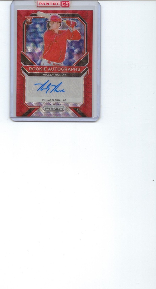2021 PANINI PRIZM MICKEY MONIAK ROOKIE CARD AUTO 67/75
