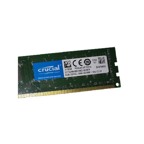 8Go RAM CRUCIAL CT102464BD186B.M16FP PC3L-14900U Dimm DDR3 1866Mhz 1.35v CL13 - Bild 5 von 6