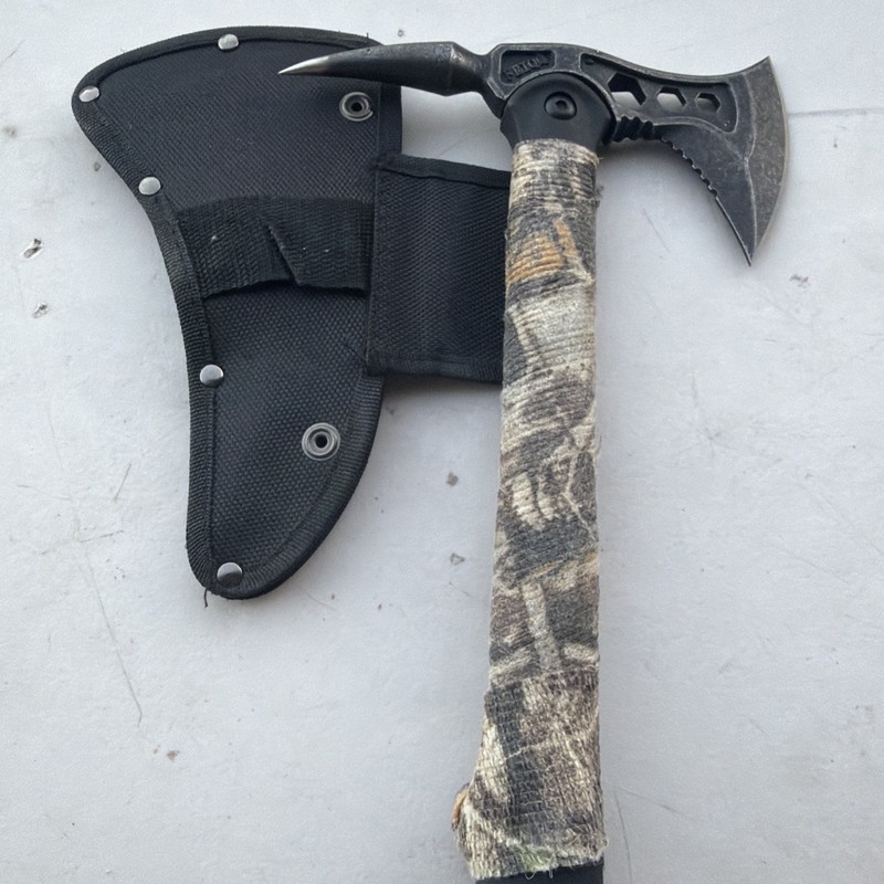 Stainless Steel Outdoor Survival Hatchet Tactical Tomahawk Throwing Axe 16 inch