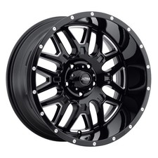 Ultra 203 Hunter 18x9 8x170 Et12 Gloss Blkmilled And Clear Coat Qty Of 1