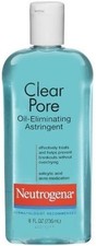 Neutrogena Clear Pore Oil Eliminating Astringent Acne Medication Gentle 8 oz