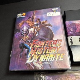Fighters History Dynamite AES Snk Neogeo Box