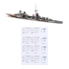 1/400 Italy Muzio Attendolo Light Cruiser Paper Model Military Ship Puzzle Kit