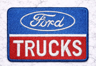 FORD TRUCKS EMBROIDERED IRON ON PATCH 3.5''X 3'' FREE SHIPPING & TRACKING