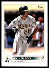 Matt Olson 2022 Topps #149 Oakland Athletics MLB READ FREE SHIPPING AutographDen
