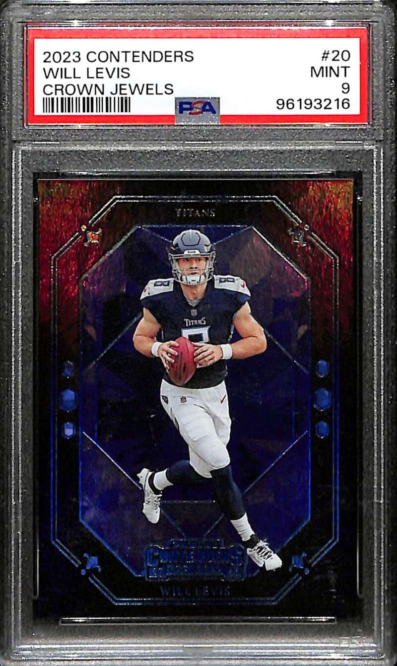 2023 Panini Contenders Crown Jewels 20 Will Levis Rookie PSA 9 MINT