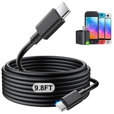 9.8FT Switch 2 Charging Cable - for Switch 2 AC Power Adapter, 60W Switch2 ...