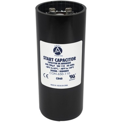 Appli Parts CON-650-110 Motor Start Capacitor 650-780 MFD uF, 110-125 VAC. Unive