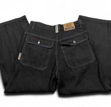 Vintage Y2K Culture Baggy Wide Leg Skater Jeans Mens 34x34 Dark Wash Denim