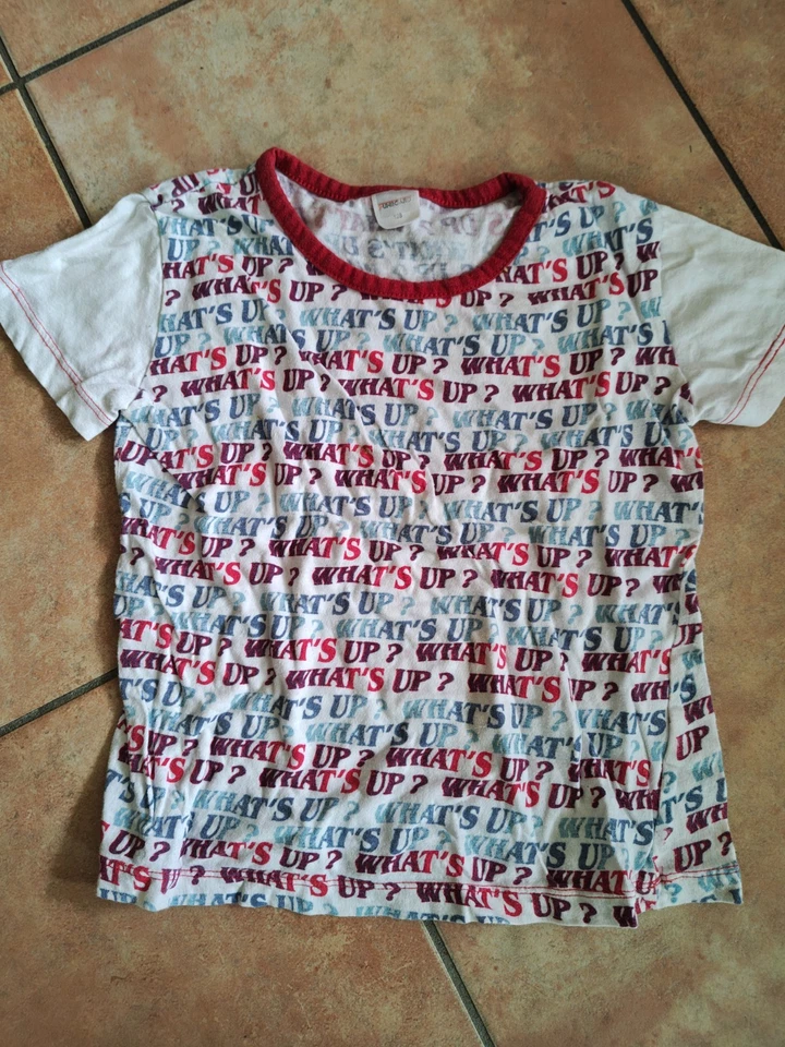 T-Shirt "What's Up?" , Größe 128  *N* - Bild 1 von 2