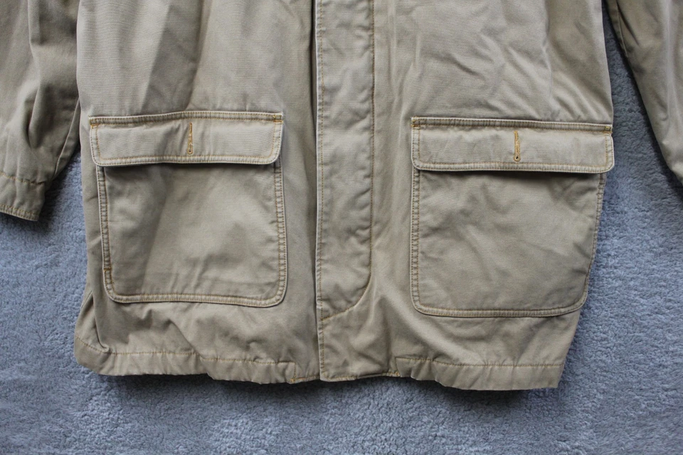 Chaqueta Harbor Bay Chore Para Hombres 2XL Alto Cuello Pana Lona Abrigo Franela Forrado Foto 4 de 4