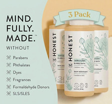 Honest Sensitive Bubble Bath, Fragrance Free, 12.0 fl oz
