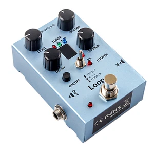Guitare de pédale Looper Pédales Multi-Effets Looper Retard Chorus Reverb et Tuner