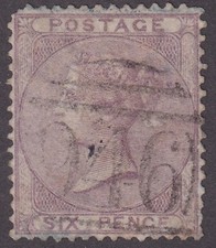 MATT'S STAMPS GREAT BRITAIN SCOTT #27 VICTORIA 6-PENCE 1856 ISSUE, USED CV$140