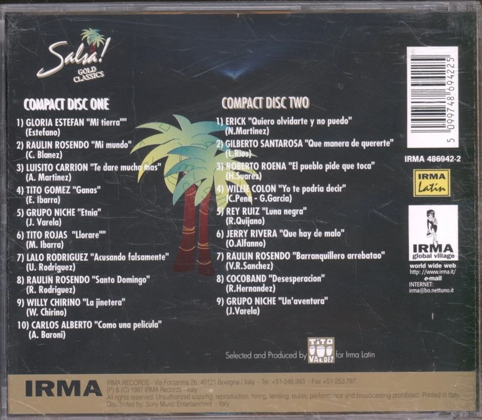 Various Artists Salsa! Gold Classics Doppel-CD Italien Irma 1997 IRMA4869422 - Bild 2 von 2
