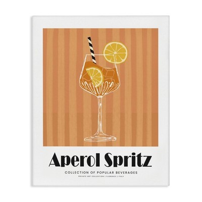 Stupell Industries Classic Aperol Spritz Canvas Wall Art Design By Lettered And
