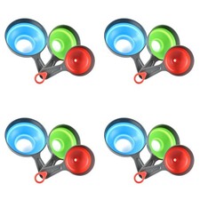 12 Pcs Food Funnels Detachable Foldable Canning Funnels kitchen funnel