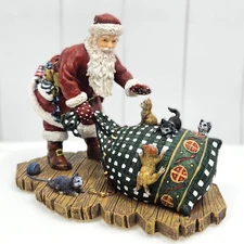 Lang & Wise A Slight Delay Classic Santa Kittens Toy Bag Ned Young 2000 1st Ed