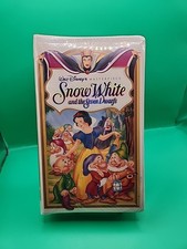 Disney Snow White and the Seven Dwarfs VHS 1st Time On Video New Sealed