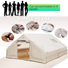 Inflatable 6 Man Tunnel Tent Air Tent Blow Up Tent w/ Pump 157.20X117.90X78.60in