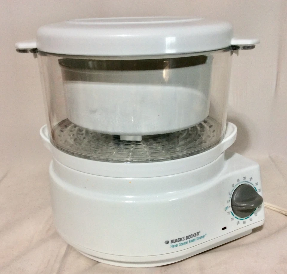 🍚🥦🍲 Black & Decker FLAVOR SCENTER STEAMER & RICE COOKER HS800 White 🍚🥦🍲 - Image 2 of 4