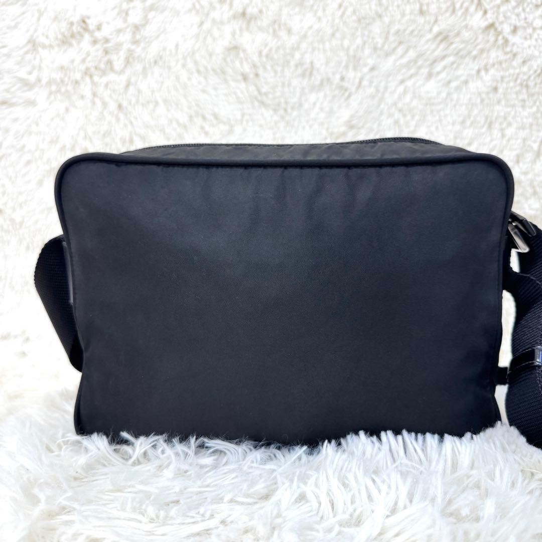 PRADA   Model Shoulder Bag Camera Bag Triangle Logo Nylon Black thumbnail 3