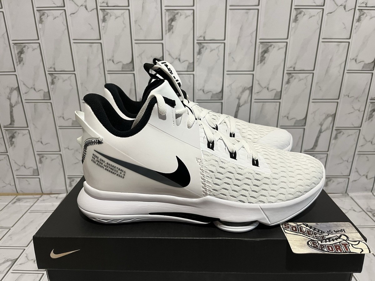 【新品】Nike LeBron Witness V 11 (US) Size 11 - Nike LeBron Witness 5 White Black for sale online