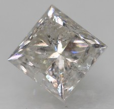 Diamant Naturel Taille Princesse Certifié 0.59 carat G SI2 4.18x4.13mm