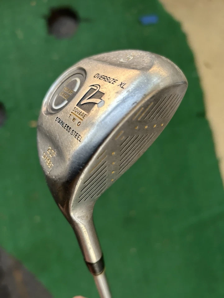 Square Two Oversize XL Power Circle  Stainless 5 Wood 20* / RH / Steel Shaft 41" - Image 2 of 4
