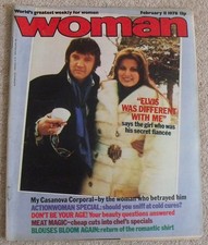 Woman magazine.  Feb. 11th 1978.  Includes article about Elvis Presley.