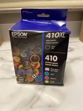 Epson 410XL Black & 410 Cyan/Magenta/Yellow/Photo Black 5-Pack Ink Cart (09/2027