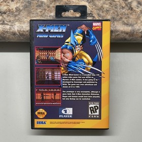 X-MEN: Mind Games prototype cartridge for Sega 32X with case & cover art.