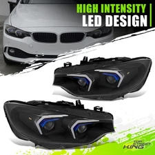 Black HID LED Projector Switchback Headlight Assembly for BMW 440I M3 14-20