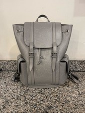 Gucci GG Web Embossed Leather Backpack Gray SPB-JB 343661