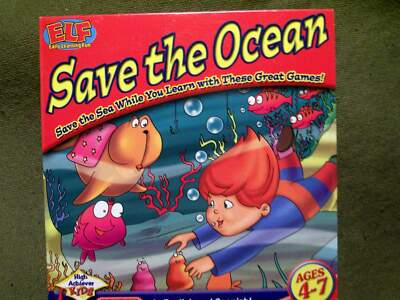 ELF Save the Ocean PC CD-ROM (English/Spanish) Ages 4-7