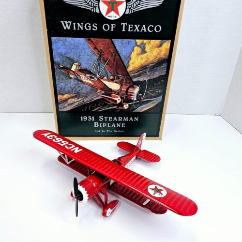 Wings of Texaco Series 2, 3 Northrop Gamma, Stearman Diecast Plane Bank Ertl Lot - Picture 12 of 23